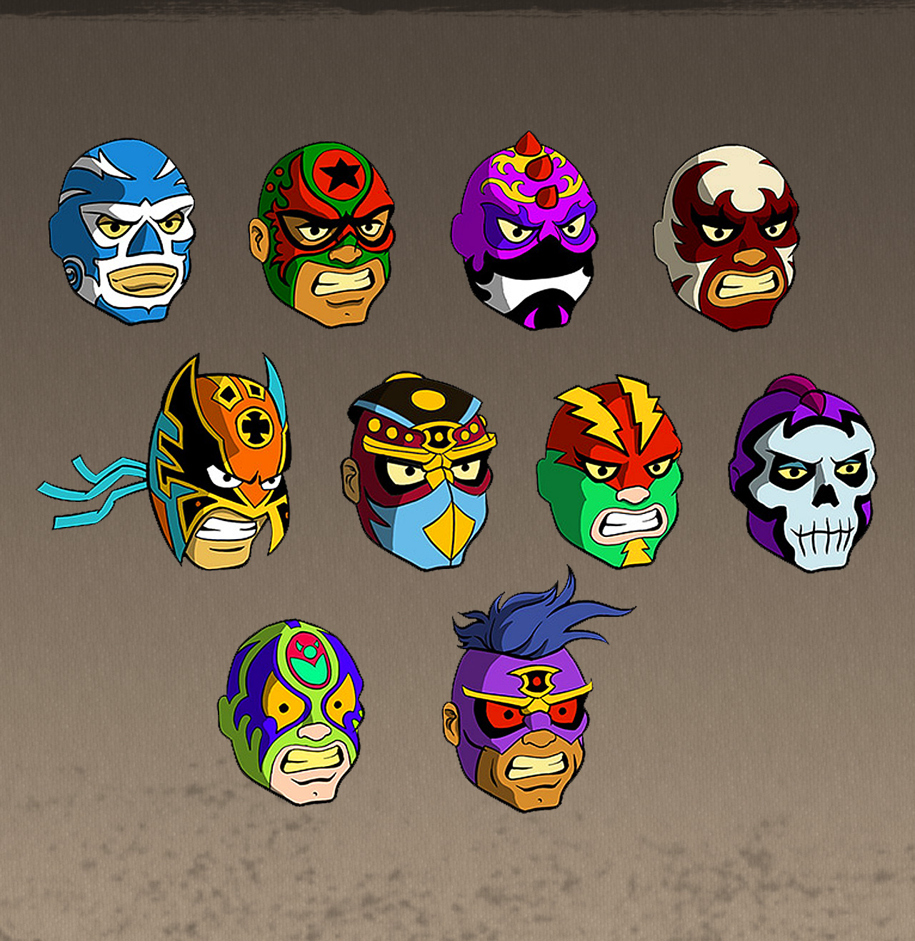 El Luchador Personajes